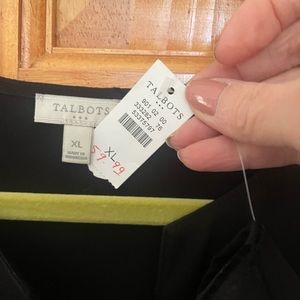 NWT Talbots women’s blouse xlarge black